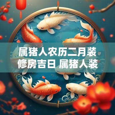 属猪人农历二月装修房吉日 属猪人装修吉日吉时