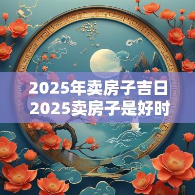 2025年卖房子吉日 2025卖房子是好时机吗