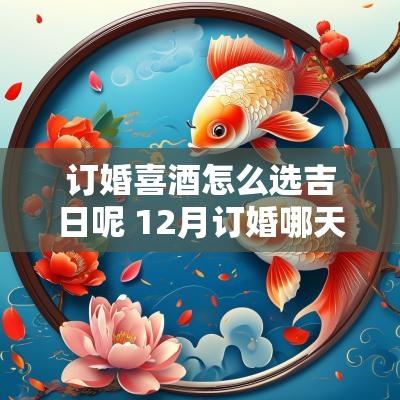 订婚喜酒怎么选吉日呢 12月订婚哪天是吉日