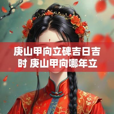 庚山甲向立碑吉日吉时 庚山甲向哪年立碑最佳