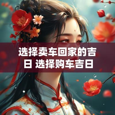 选择卖车回家的吉日 选择购车吉日