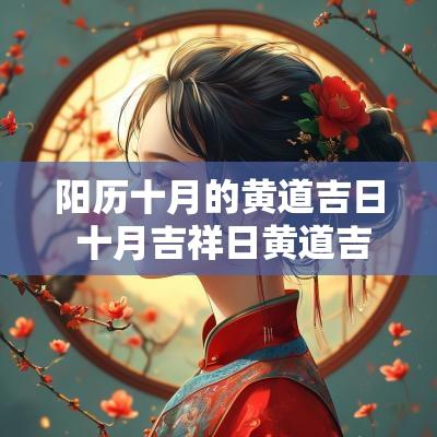 阳历十月的黄道吉日 十月吉祥日黄道吉日