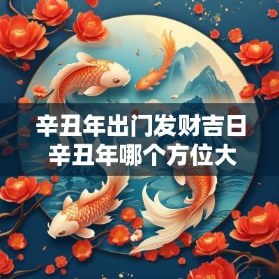 辛丑年出门发财吉日 辛丑年哪个方位大吉