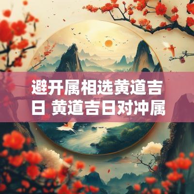 避开属相选黄道吉日 黄道吉日对冲属相
