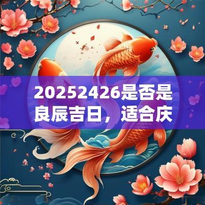 20252426是否是良辰吉日，适合庆祝的场合
