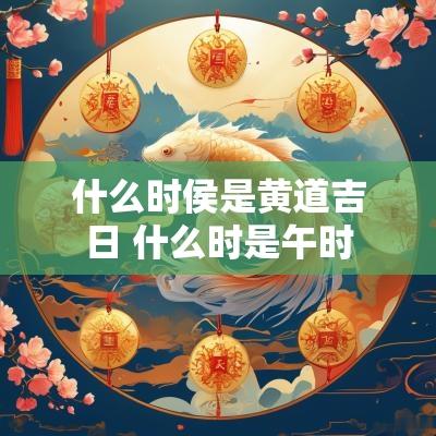 什么时侯是黄道吉日 什么时是午时
