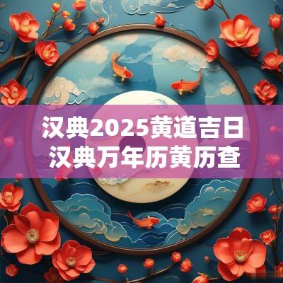 汉典2025黄道吉日 汉典万年历黄历查询