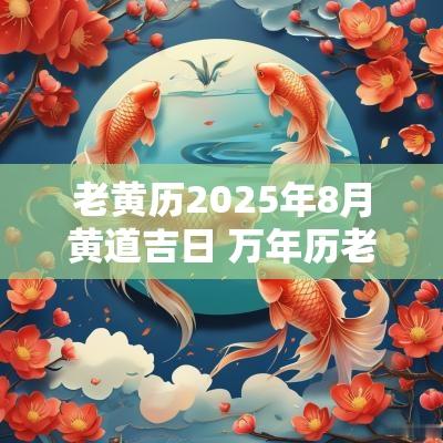 老黄历2025年8月黄道吉日 万年历老黄历2025年黄道吉日下载