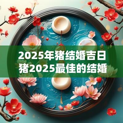 2025年猪结婚吉日 猪2025最佳的结婚吉日