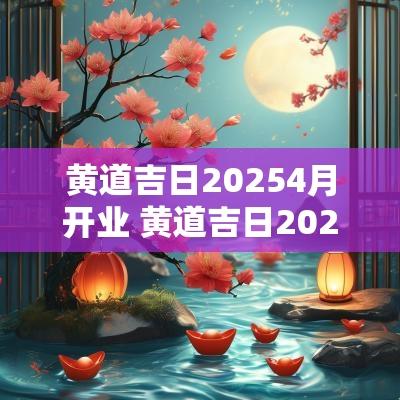 黄道吉日20254月开业 黄道吉日2025年8月开业