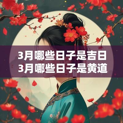 3月哪些日子是吉日 3月哪些日子是黄道吉日