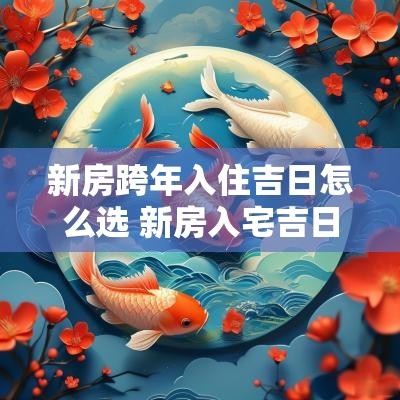 新房跨年入住吉日怎么选 新房入宅吉日怎么选最好