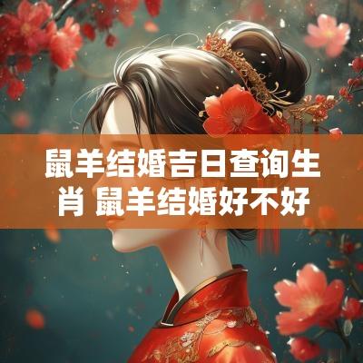 鼠羊结婚吉日查询生肖 鼠羊结婚好不好
