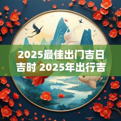 2025最佳出门吉日吉时 2025年出行吉日吉时一览表