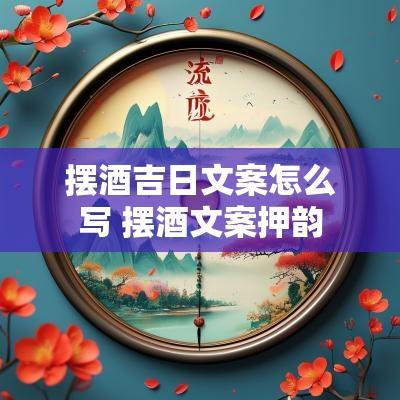 摆酒吉日文案怎么写 摆酒文案押韵