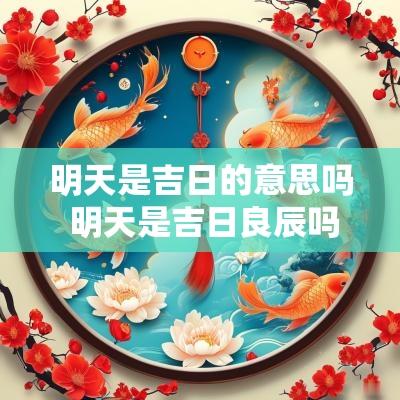 明天是吉日的意思吗 明天是吉日良辰吗