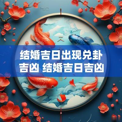 结婚吉日出现兑卦吉凶 结婚吉日吉凶详解