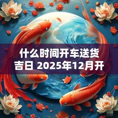 什么时间开车送货吉日 2025年12月开车吉日