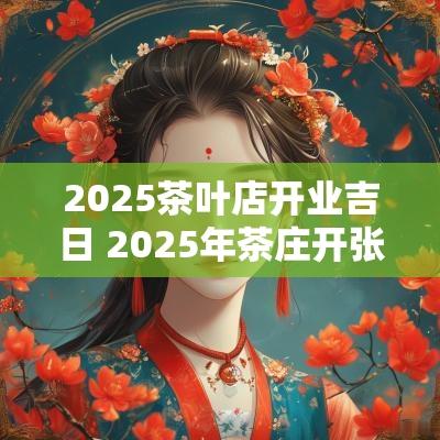 2025茶叶店开业吉日 2025年茶庄开张吉日
