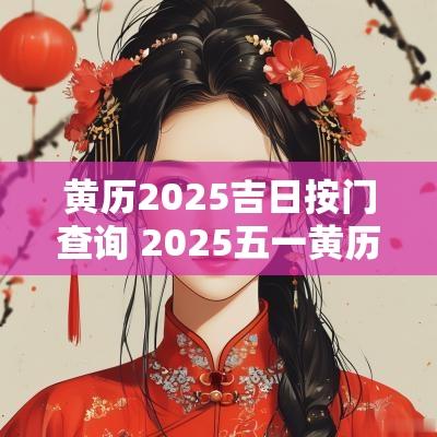 黄历2025吉日按门查询 2025五一黄历吉日查询