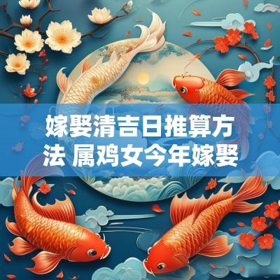 嫁娶清吉日推算方法 属鸡女今年嫁娶吉日