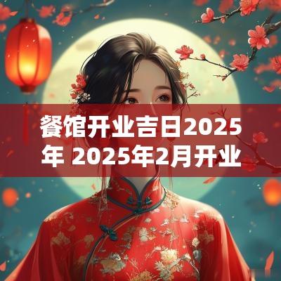 餐馆开业吉日2025年 2025年2月开业吉日老黄历