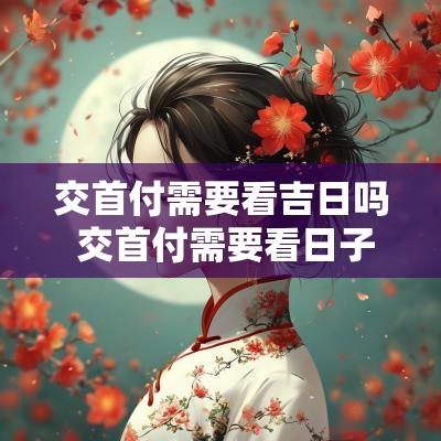 交首付需要看吉日吗 交首付需要看日子吗