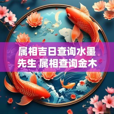 属相吉日查询水墨先生 属相查询金木水火土