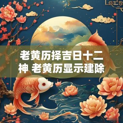 老黄历择吉日十二神 老黄历显示建除十二神