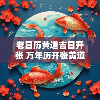 老日历黄道吉日开张 万年历开张黄道吉日