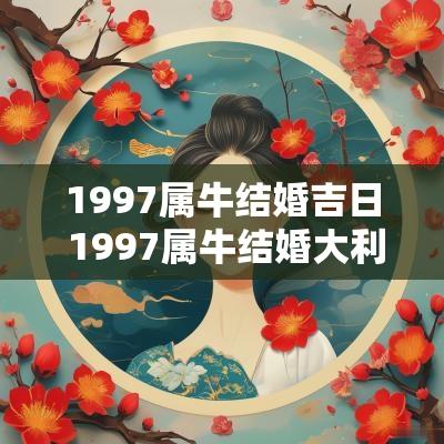1997属牛结婚吉日 1997属牛结婚大利月