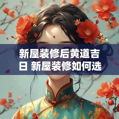 新屋装修后黄道吉日 新屋装修如何选黄道吉日