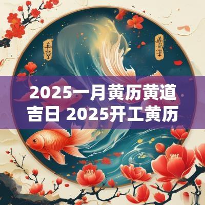 2025一月黄历黄道吉日 2025开工黄历黄道吉日