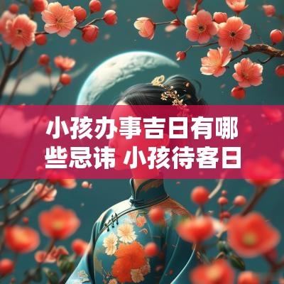 小孩办事吉日有哪些忌讳 小孩待客日子要选黄道吉日吗