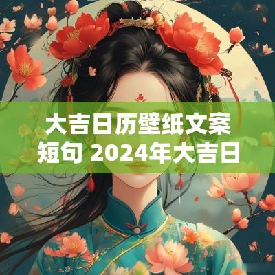大吉日历壁纸文案短句 2025年大吉日历