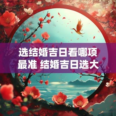 选结婚吉日看哪项最准 结婚吉日选大利月和小利月