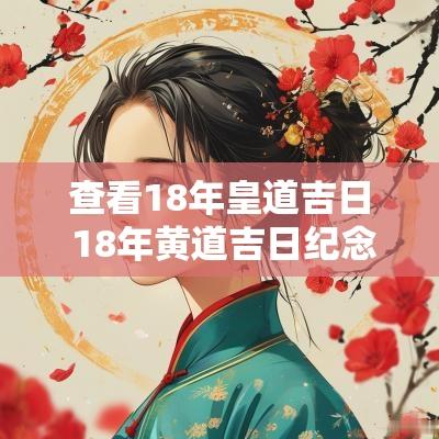 查看18年皇道吉日 18年黄道吉日纪念日