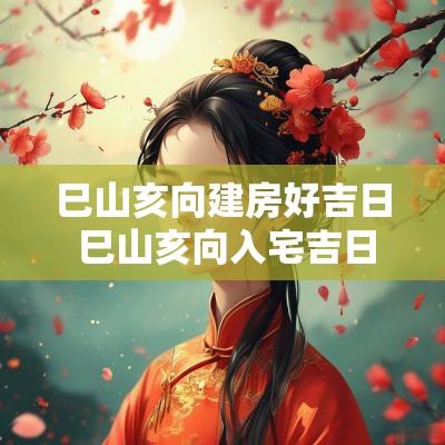 巳山亥向建房好吉日 巳山亥向入宅吉日