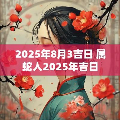 2025年8月3吉日 属蛇人2025年吉日