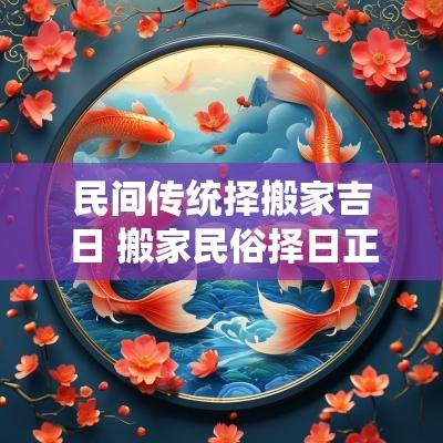 民间传统择搬家吉日 搬家民俗择日正确方法与步骤