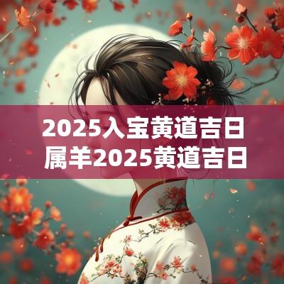 2025入宝黄道吉日 属羊2025黄道吉日