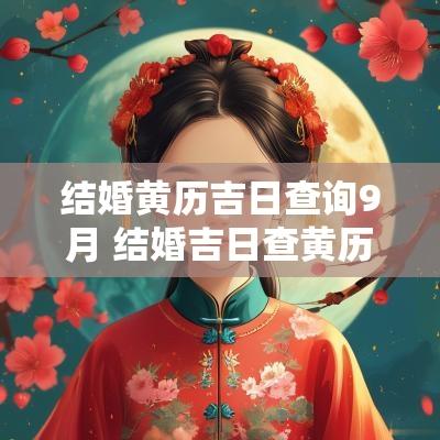 结婚黄历吉日查询9月 结婚吉日查黄历正月
