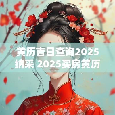 黄历吉日查询2025纳采 2025买房黄历吉日查询