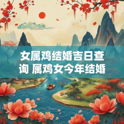 女属鸡结婚吉日查询 属鸡女今年结婚吉日