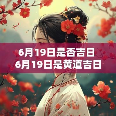 6月19日是否吉日 6月19日是黄道吉日吗