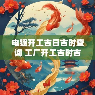 电镀开工吉日吉时查询 工厂开工吉时吉日查询大全