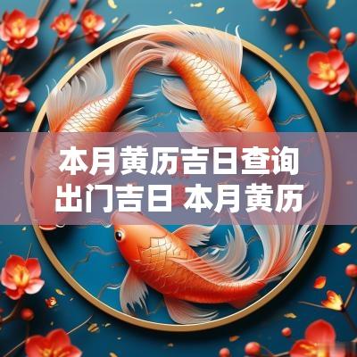 本月黄历吉日查询出门吉日 本月黄历吉日查询