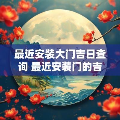 最近安装大门吉日查询 最近安装门的吉日