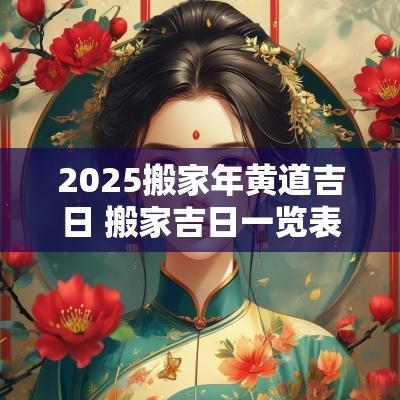 2025搬家年黄道吉日 搬家吉日一览表2025