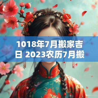 1018年7月搬家吉日 2025农历7月搬家吉日